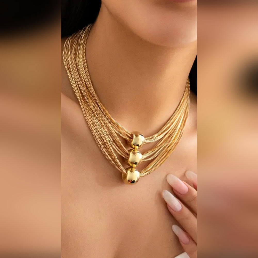 Necklace gold plated